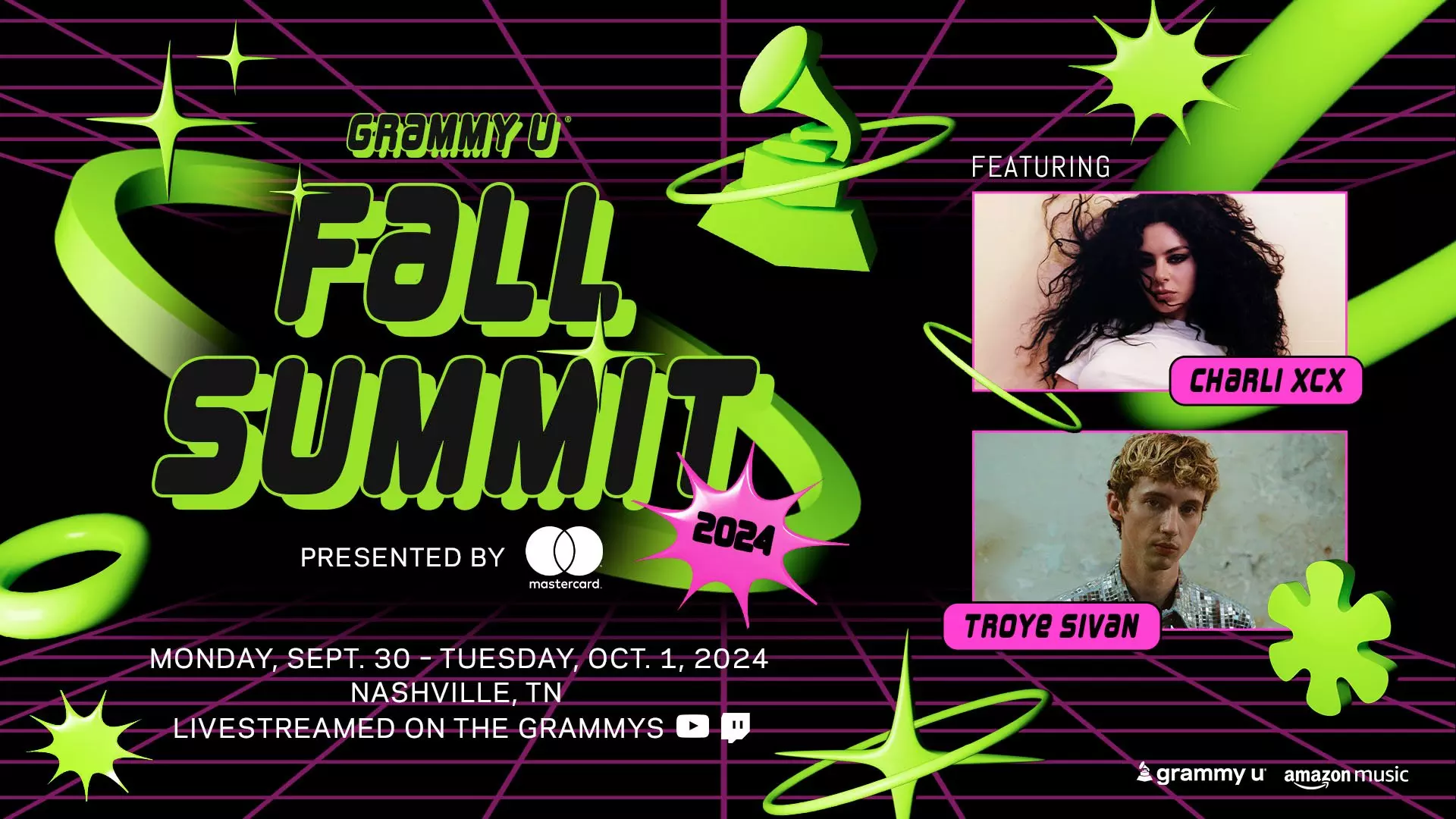 Get Ready For The 2024 GRAMMY U Fall Summit With Charli XCX & Troye Sivan